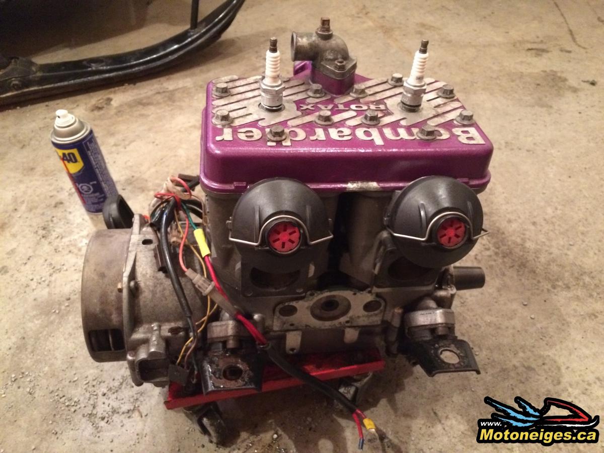 Un rebuilt signé Motoneiges.ca. 2e partie. Le moteur 670 2 cylindres Rotax Un rebuilt signé Motoneiges.ca. 2e partie. Le moteur 670 2 cylindres Rotax
